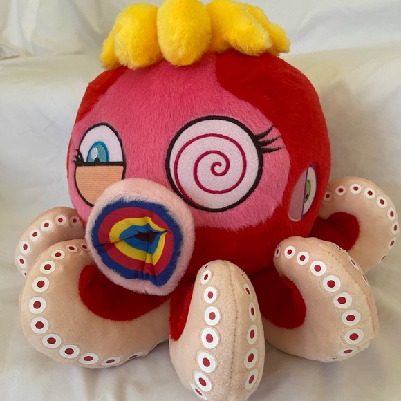 Takashi Murakami Red Octopus Mr Boiled Complexcon Large Plush - Picture 6 of 15